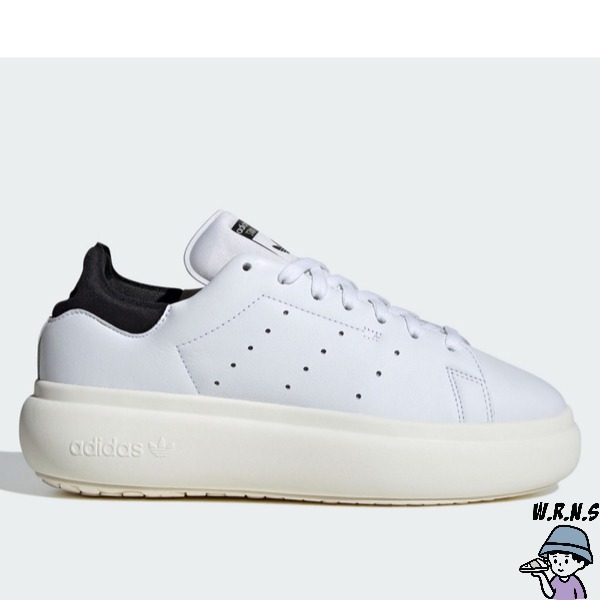 Adidas 女鞋 休閒鞋 皮革 厚底 STAN SMITH PF 白黑【W.R.N.S】IE0450-細節圖2