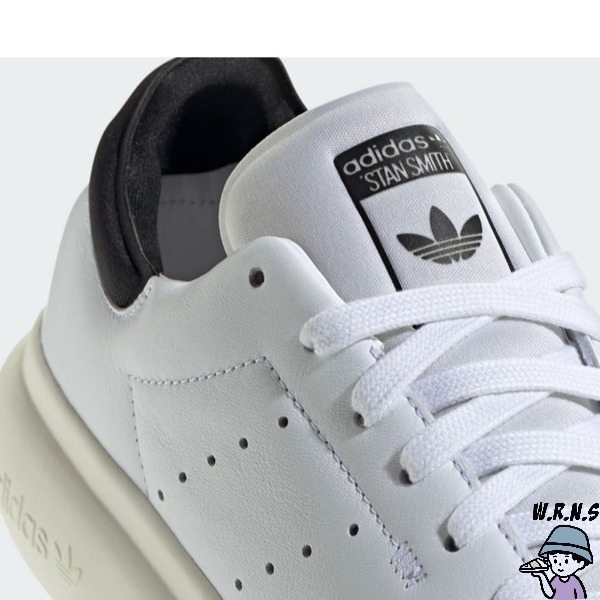 Adidas 女鞋 休閒鞋 皮革 厚底 STAN SMITH PF 白黑【W.R.N.S】IE0450-細節圖5