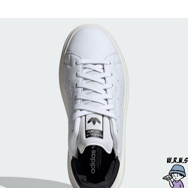 Adidas 女鞋 休閒鞋 皮革 厚底 STAN SMITH PF 白黑【W.R.N.S】IE0450-細節圖7