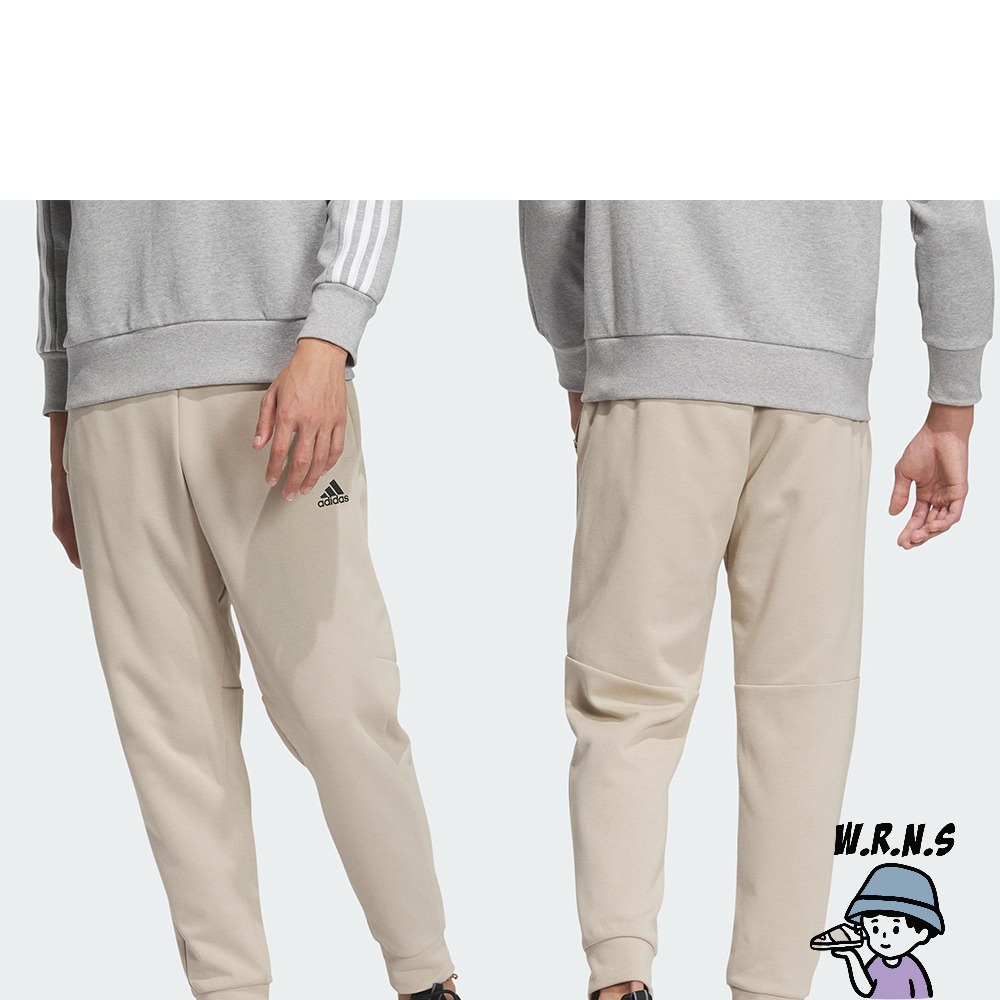 Adidas 男裝 長褲 縮口 口袋 黑/奶茶 IQ1381/IQ1382-細節圖5