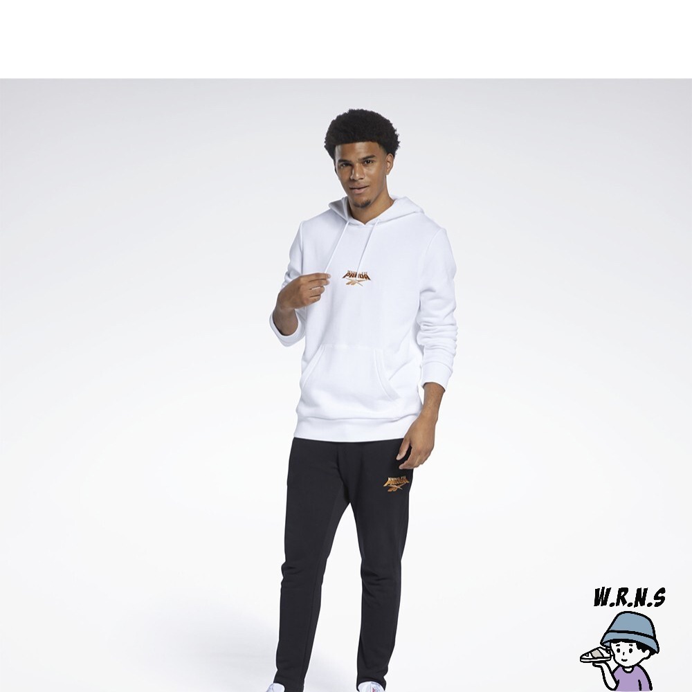 REEBOK X KUNG FU PANDA 男裝 女裝 長袖 帽T 聯名 功夫熊貓 棉質 白H18403-細節圖3