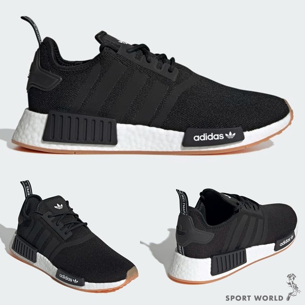 Adidas 男鞋 休閒鞋 緩衝 支撐 NMD_R1 黑/白【運動世界】GZ9257/GZ9260-細節圖3