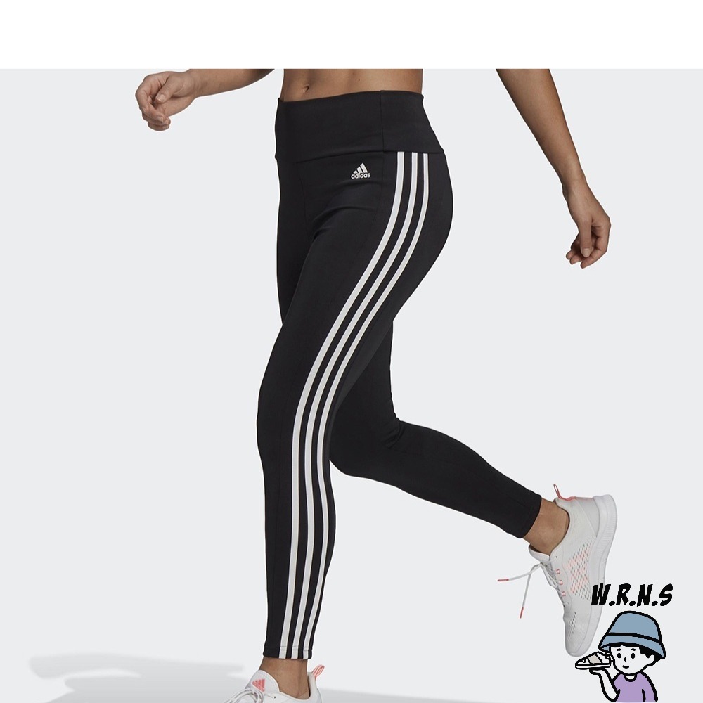 Adidas 女 緊身褲 訓練 健身 九分 高腰 吸濕排汗 口袋 黑 GL4040-細節圖2