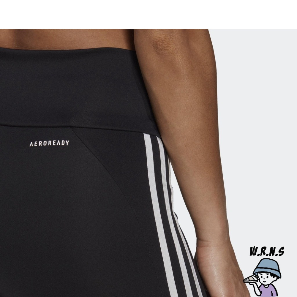 Adidas 女 緊身褲 訓練 健身 九分 高腰 吸濕排汗 口袋 黑 GL4040-細節圖6
