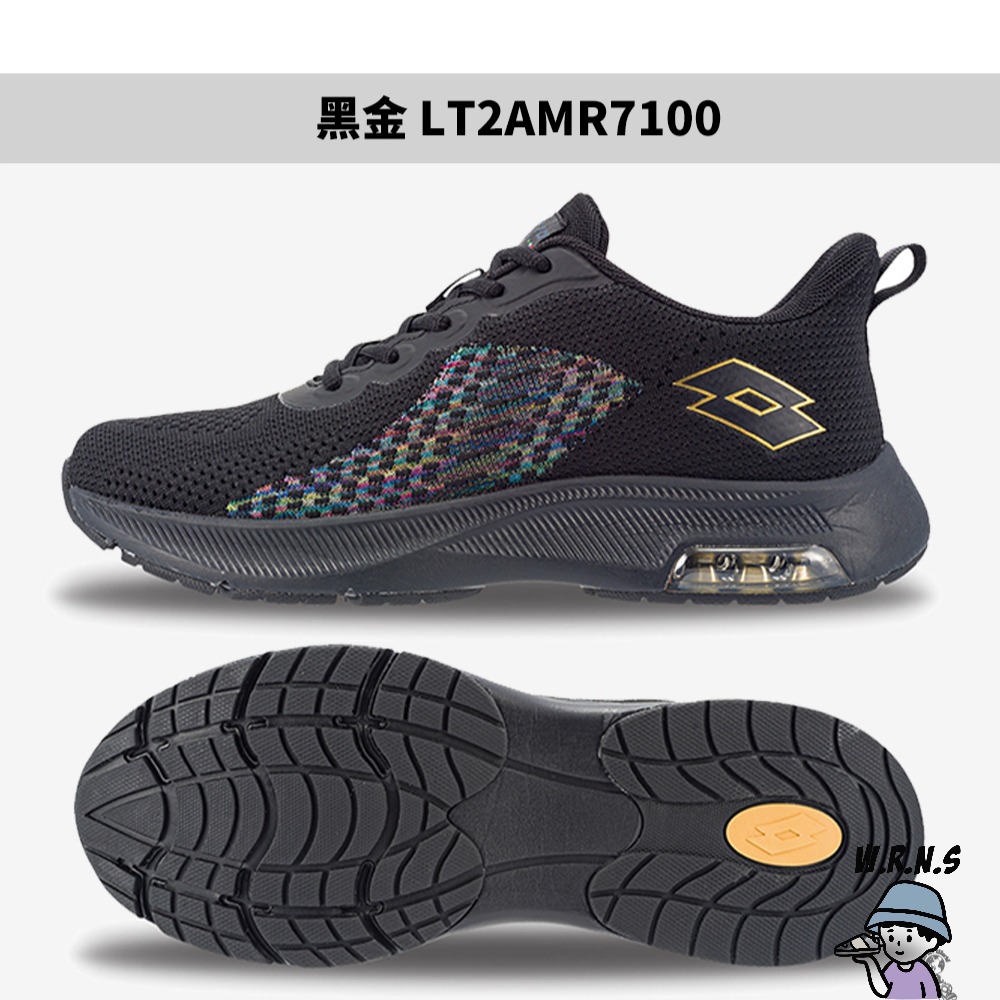 Lotto 男鞋 慢跑鞋 AERO 黑金/黑白【W.R.N.S】LT2AMR7100/LT2AMR7101-細節圖3