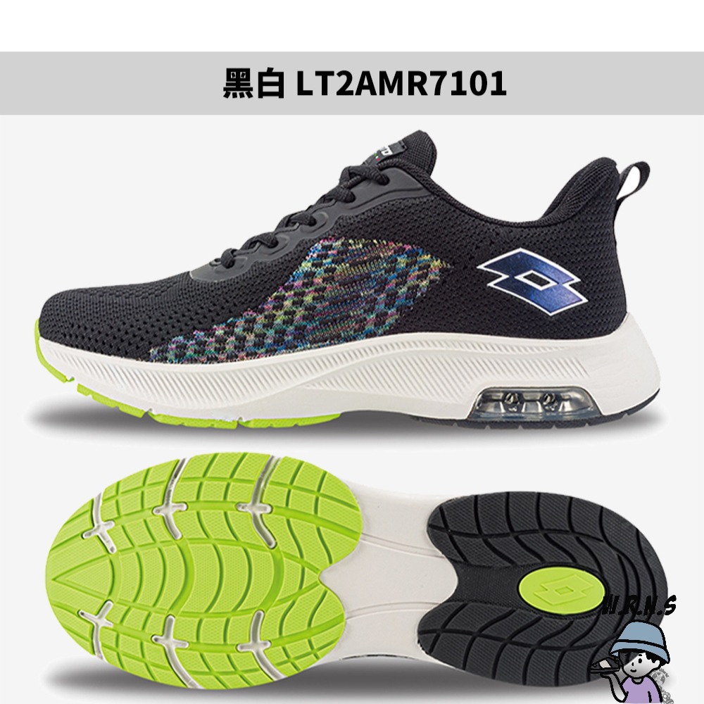 Lotto 男鞋 慢跑鞋 AERO 黑金/黑白【W.R.N.S】LT2AMR7100/LT2AMR7101-細節圖5