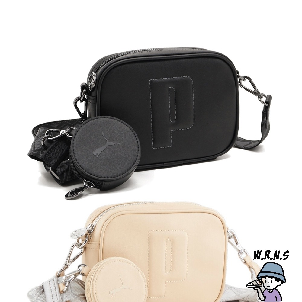 Puma 肩背包 側背小包 附零錢包 吳卓源 黑/奶茶 07958101/07958103-細節圖2