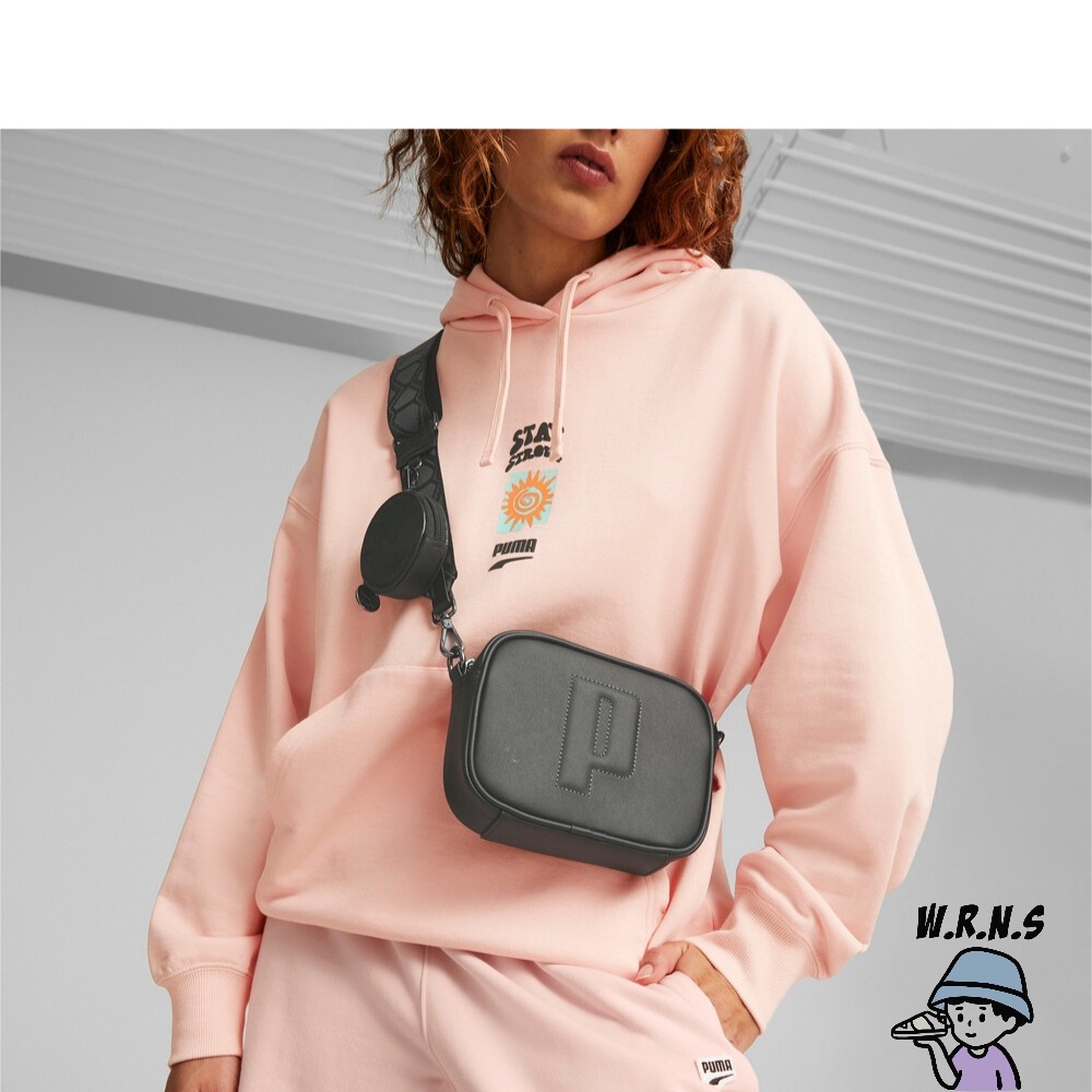 Puma 肩背包 側背小包 附零錢包 吳卓源 黑/奶茶 07958101/07958103-細節圖6