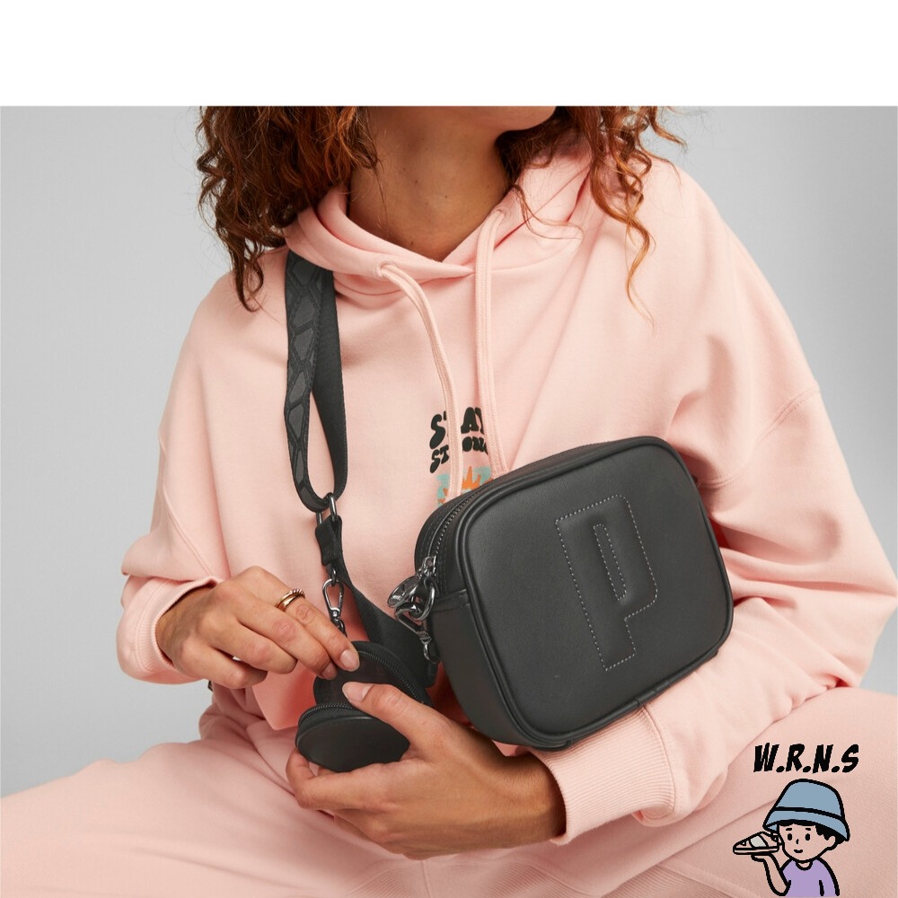 Puma 肩背包 側背小包 附零錢包 吳卓源 黑/奶茶 07958101/07958103-細節圖7