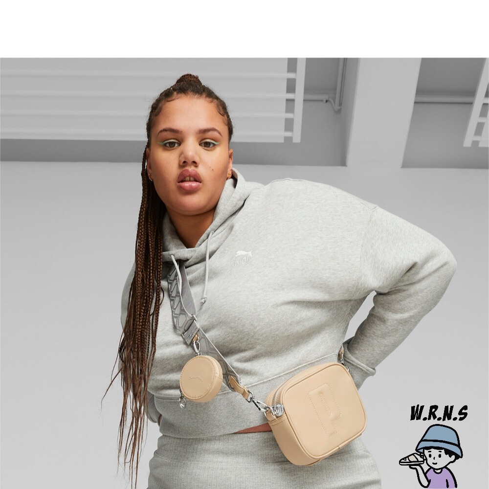 Puma 肩背包 側背小包 附零錢包 吳卓源 黑/奶茶 07958101/07958103-細節圖8