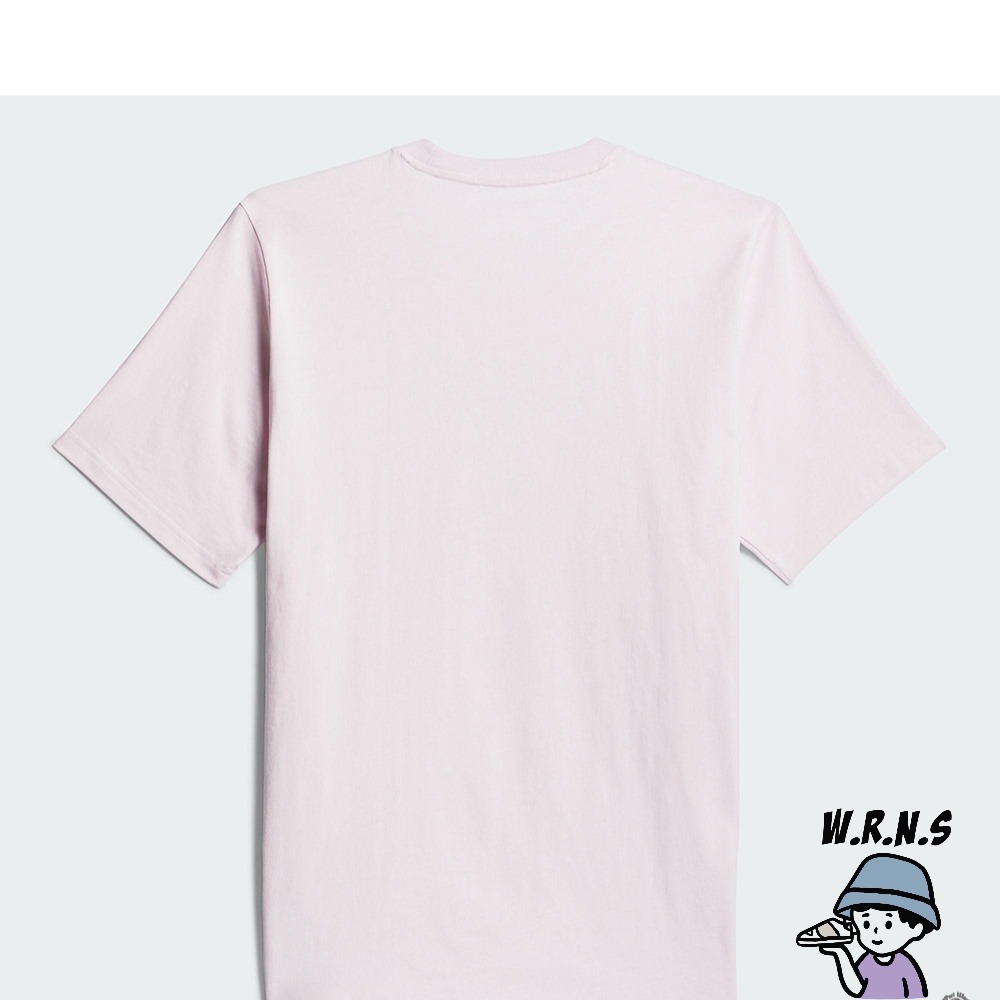 Adidas 男 短袖 滑板 棉 粉紫HA4527-細節圖3