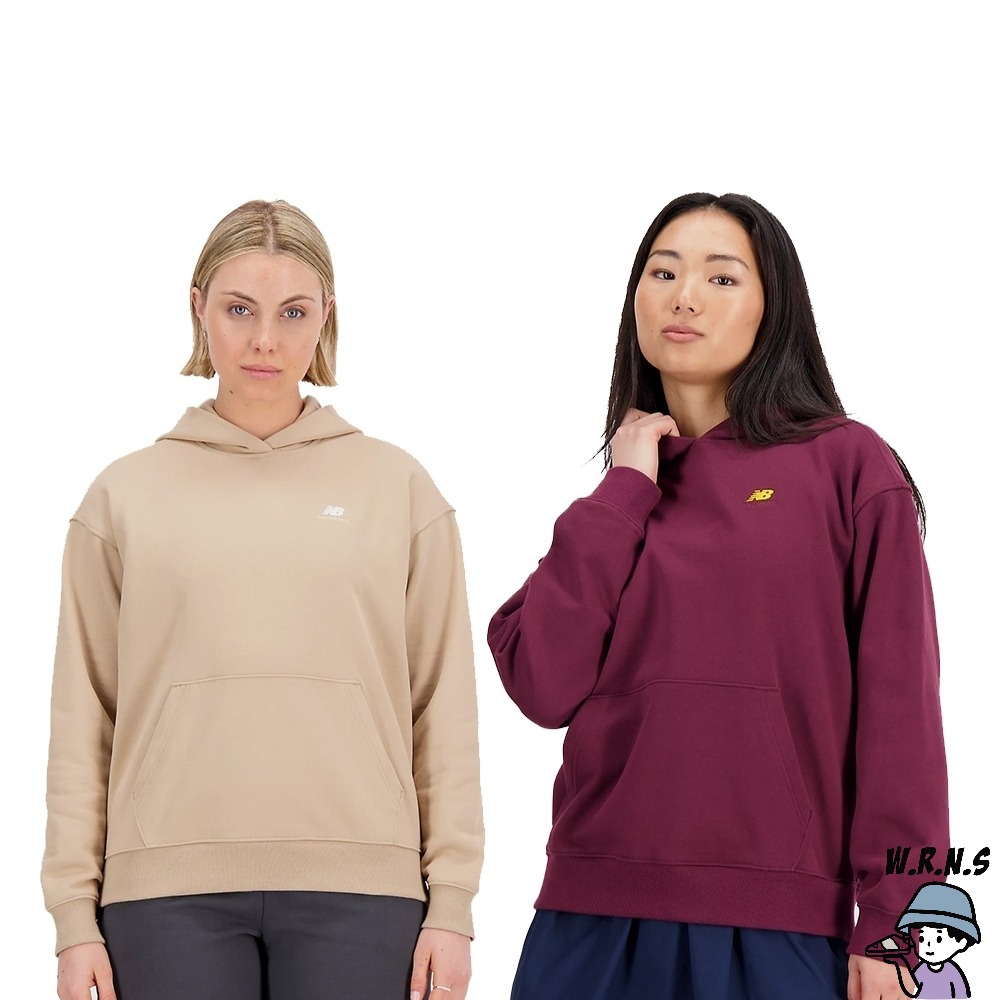 New Balance 女裝 長袖上衣 帽T 口袋 刺繡 AWT33524INC/AWT33524NBY-細節圖2