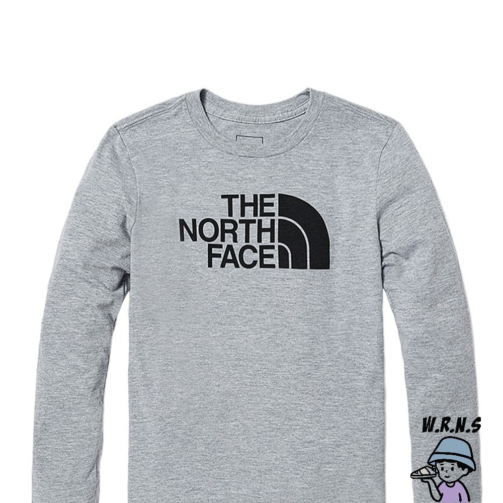 The North Face 北臉 童裝 大童 長袖上衣 純棉 灰 NF0A82XUGAU-細節圖2