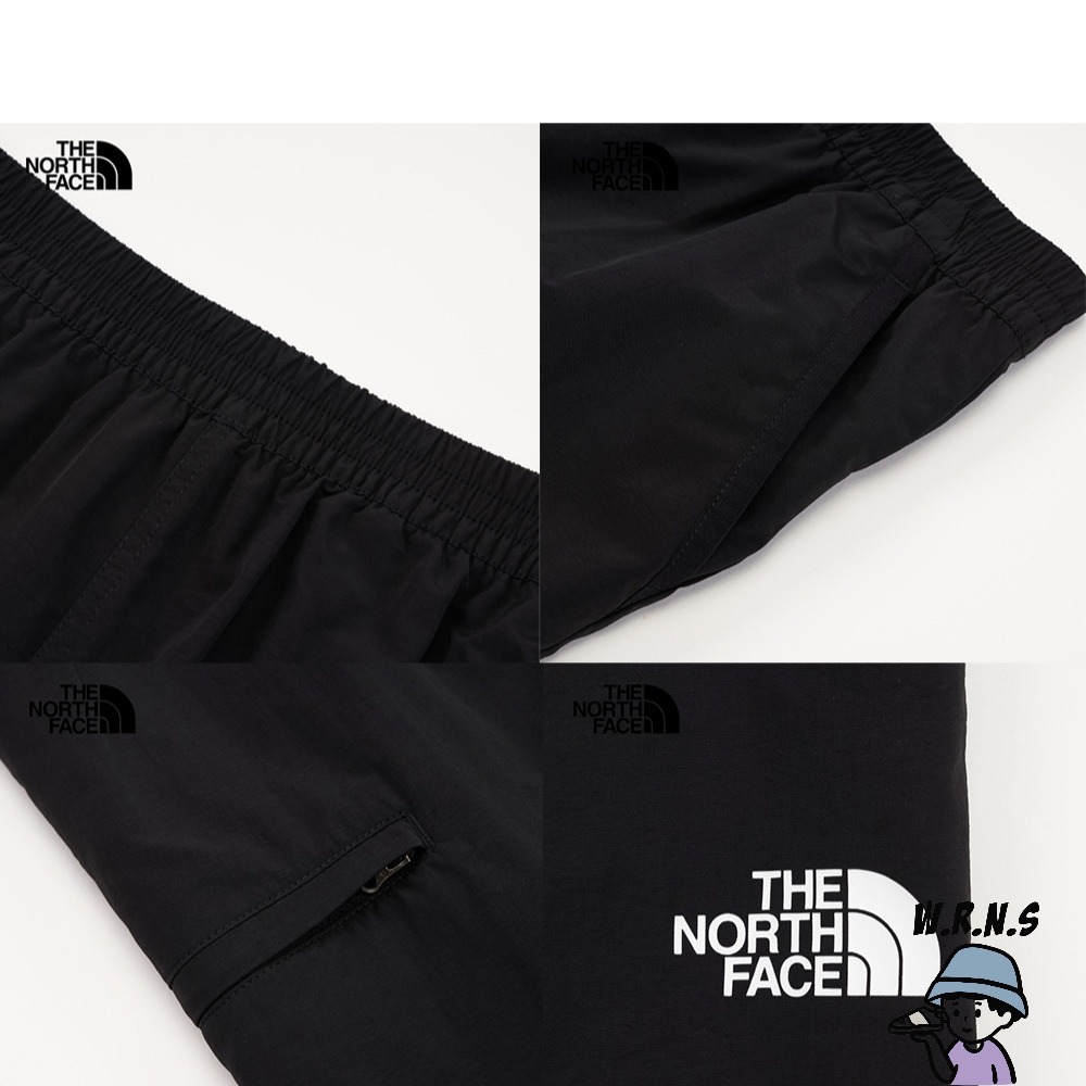 The North Face 北臉 童裝 長褲 防風 防潑水 多口袋 黑 NF0A8740JK3-細節圖7