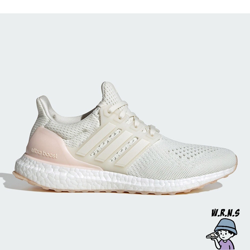 Adidas 女鞋 慢跑鞋 避震 包覆 ULTRABOOST 1.0 白粉IF5268-細節圖2
