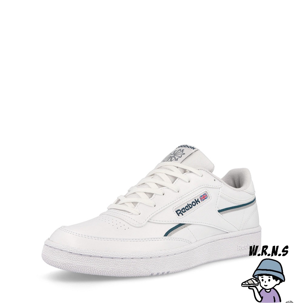 Reebok 男鞋 休閒鞋 皮革 CLUB C 85 VEGAN 白 100033005-細節圖6