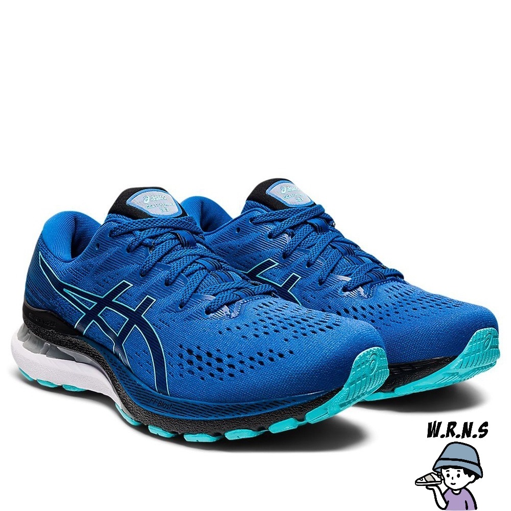 ASICS GEL-KAYANO 28 2E 男鞋 慢跑 支撐 穩定 網布 藍 綠1011B188-402-細節圖3