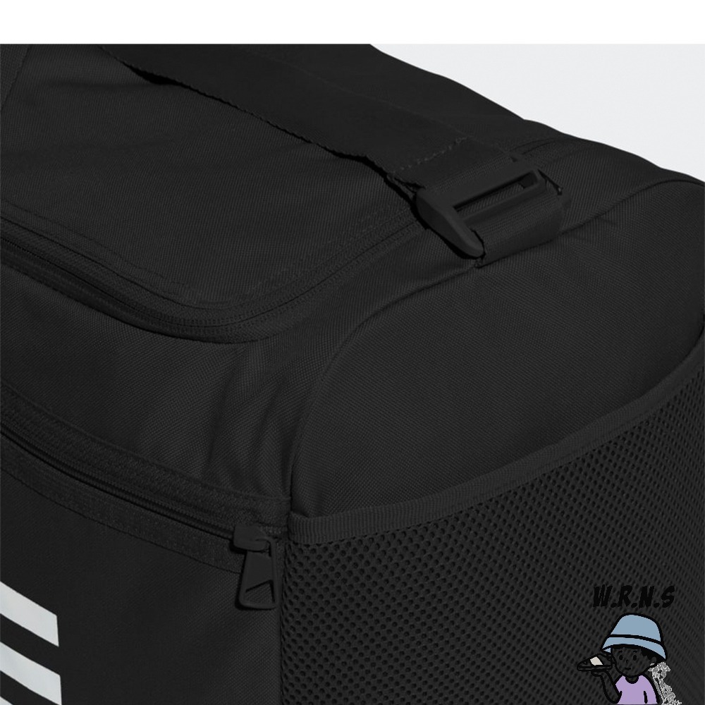 Adidas 旅行包 健身包 三條線 黑 HT4747-細節圖6