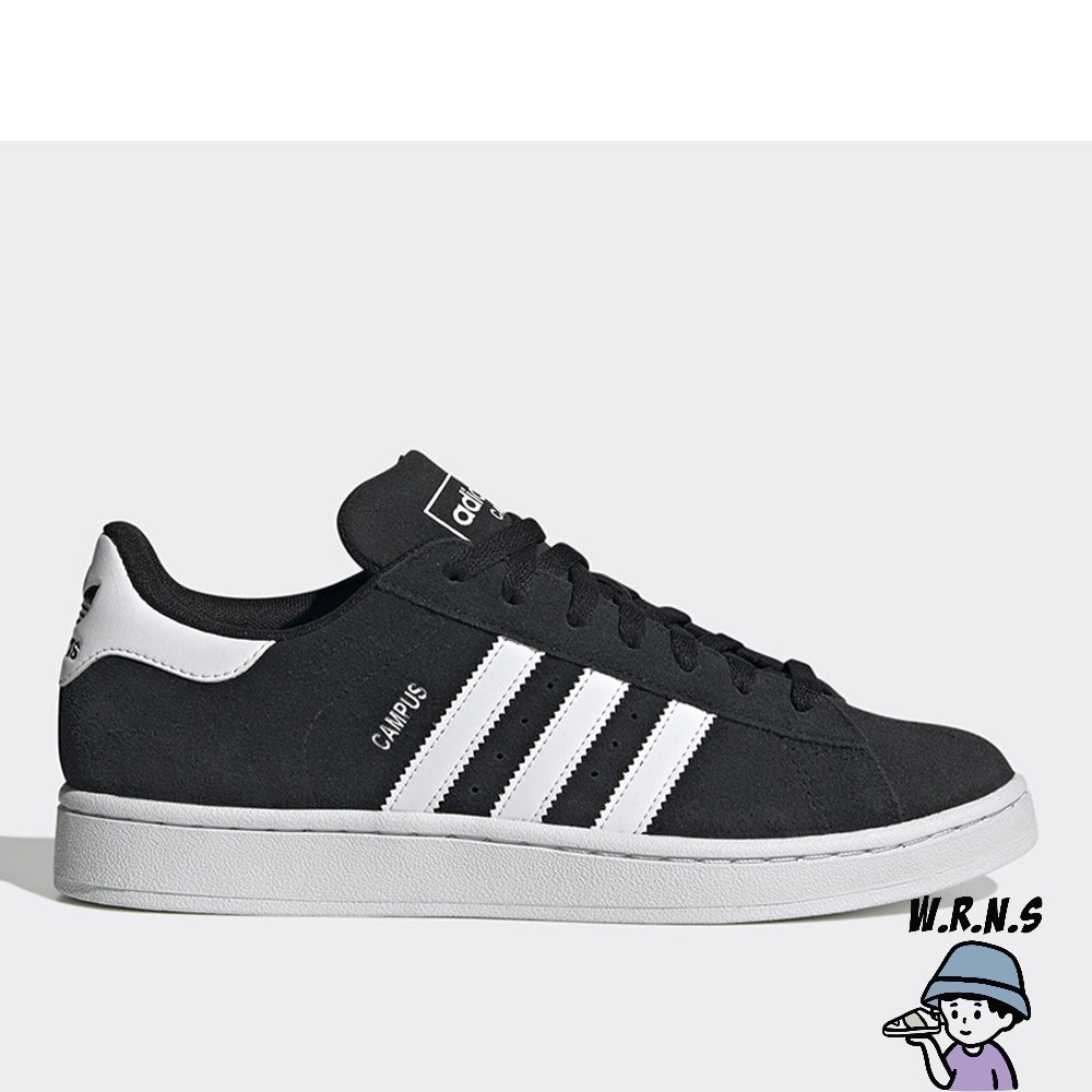 Adidas 男鞋 女鞋 休閒鞋 Campus 2.0 復古 麂皮 黑ID9844-細節圖2