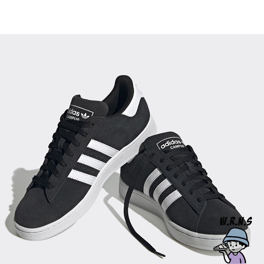 Adidas 男鞋 女鞋 休閒鞋 Campus 2.0 復古 麂皮 黑ID9844-細節圖5