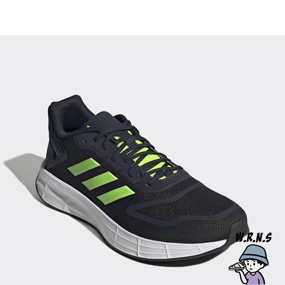 Adidas DURAMO 10 男鞋 慢跑 休閒 透氣 黑 綠GW8337-細節圖5