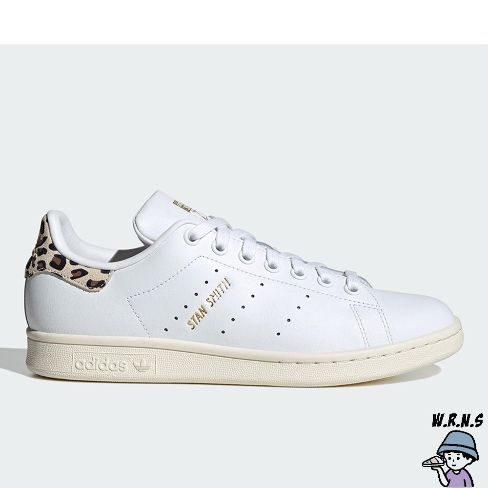 Adidas 女鞋 休閒鞋 豹紋 皮革 Stan Smith 白 IE4634-細節圖2