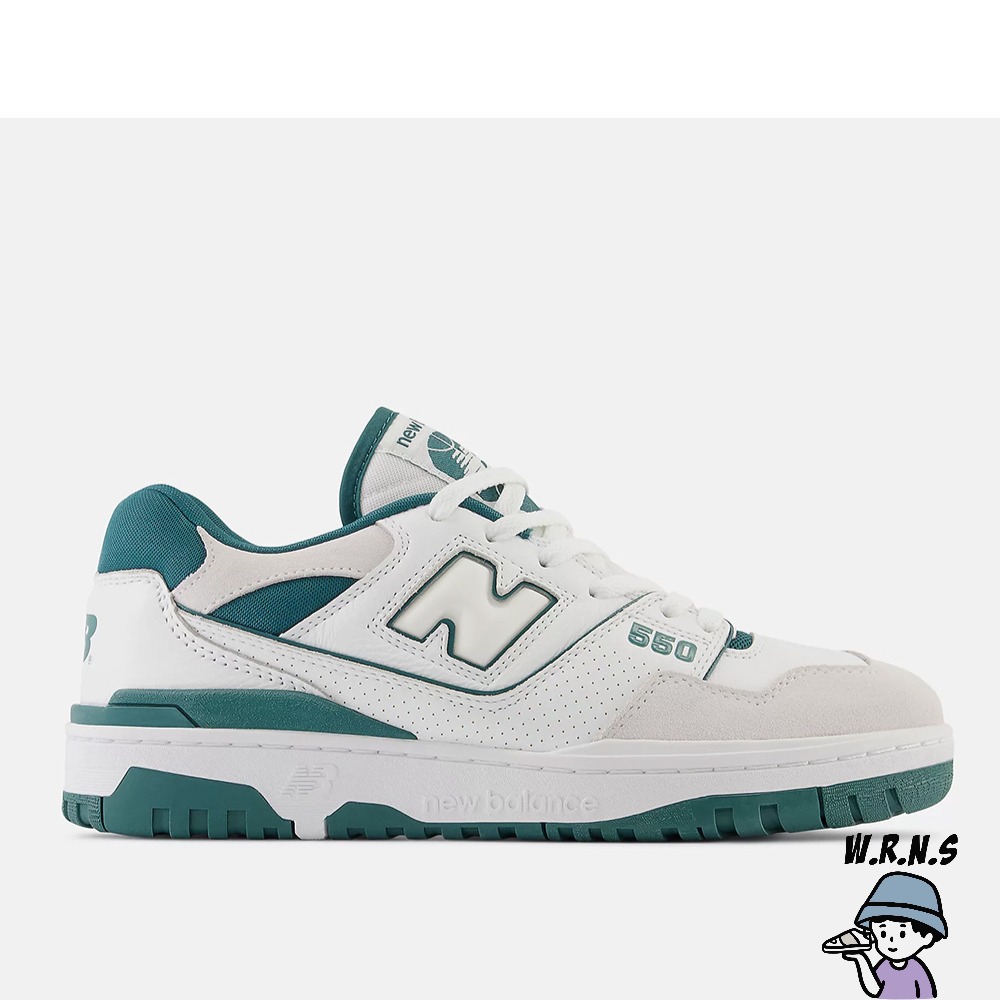 New Balance 550 男鞋 女鞋 休閒鞋 白綠BB550STA-D-細節圖2