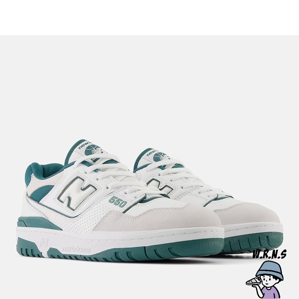 New Balance 550 男鞋 女鞋 休閒鞋 白綠BB550STA-D-細節圖3