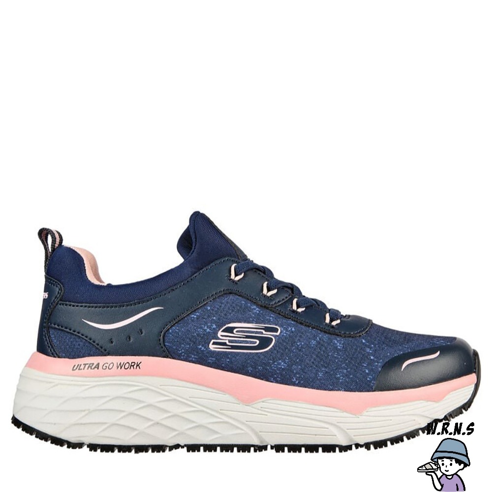 Skechers 女鞋 工作鞋 Max Cushioning Elite 藍 108036NVPK-細節圖2