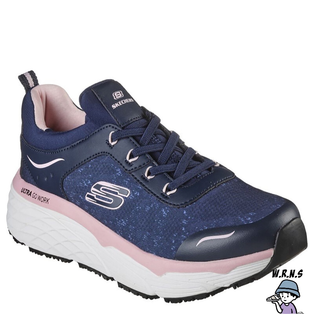 Skechers 女鞋 工作鞋 Max Cushioning Elite 藍 108036NVPK-細節圖3