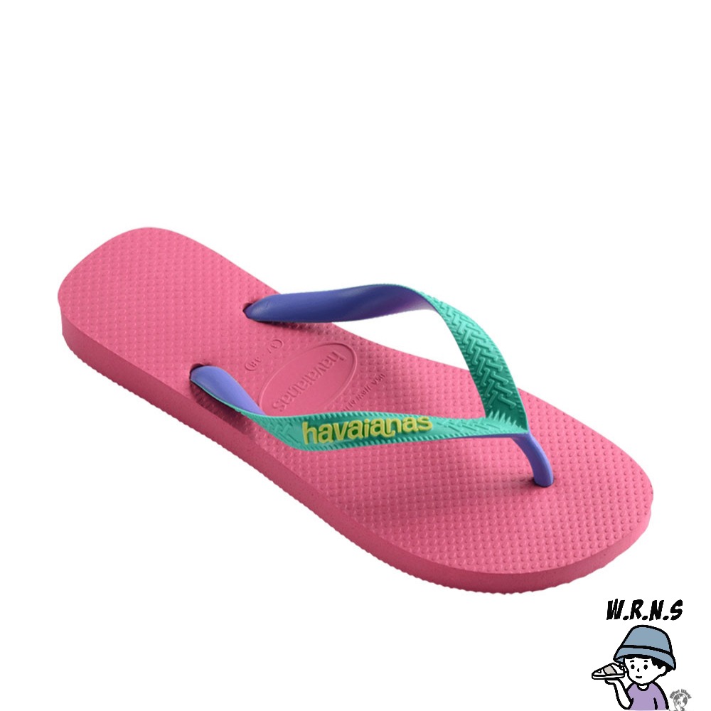 Havaianas 哈瓦仕 男鞋 女鞋 拖鞋 夾腳拖 雙色鞋帶 螢粉4115549-1766U-細節圖3