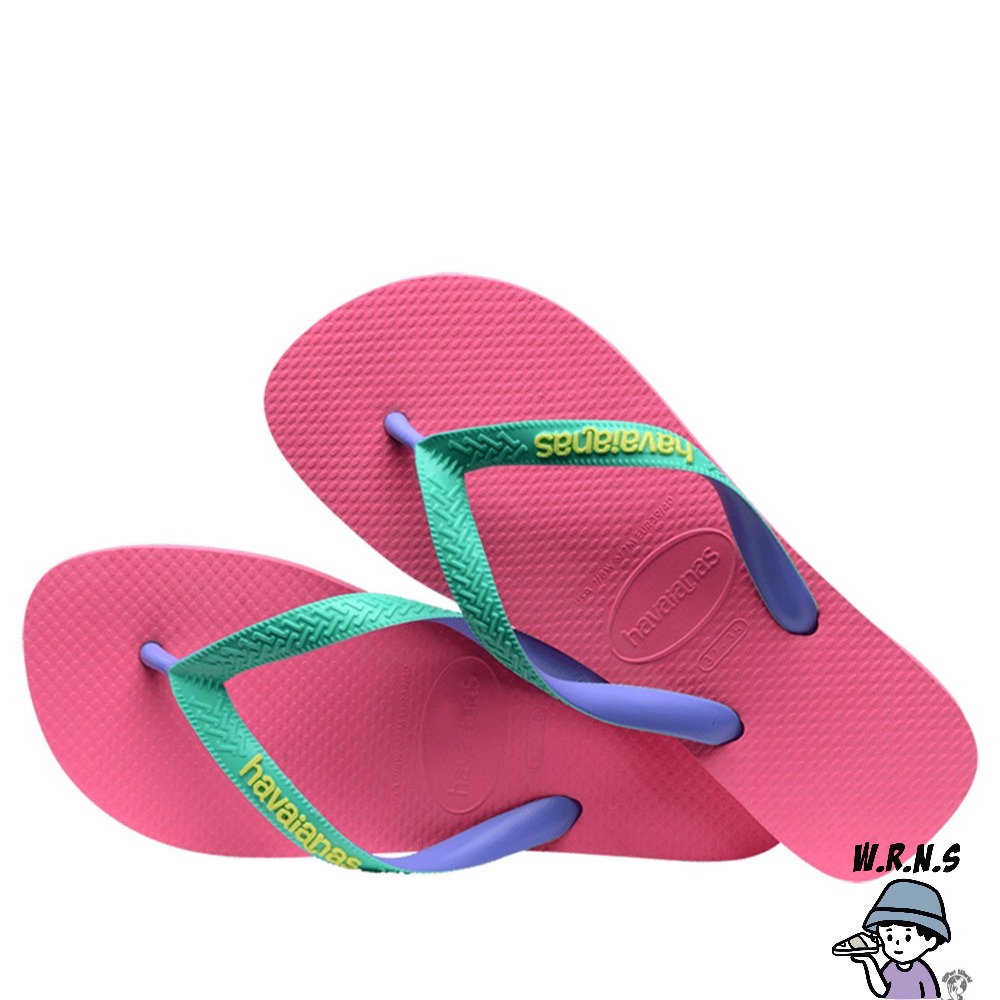 Havaianas 哈瓦仕 男鞋 女鞋 拖鞋 夾腳拖 雙色鞋帶 螢粉4115549-1766U-細節圖5