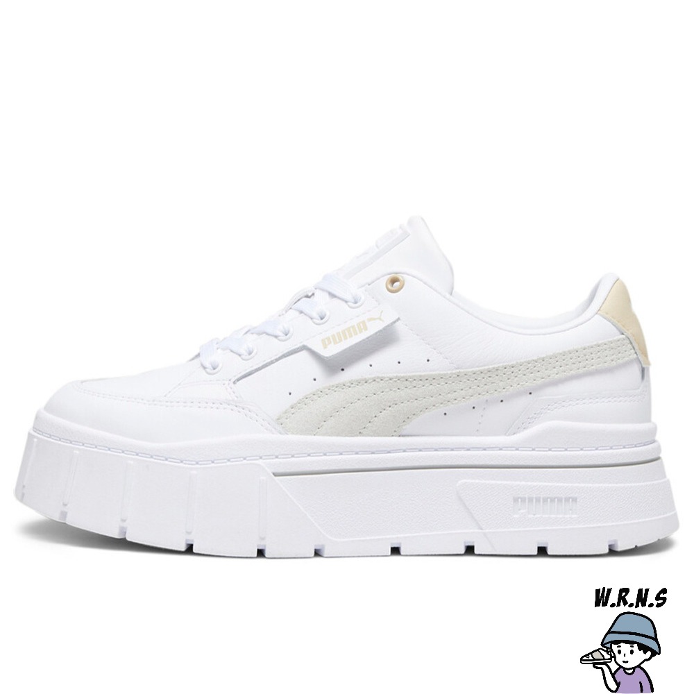 Puma 女鞋 休閒鞋 皮革 厚底 吳卓源 代言款 Mayze Stack 白38436315-細節圖2