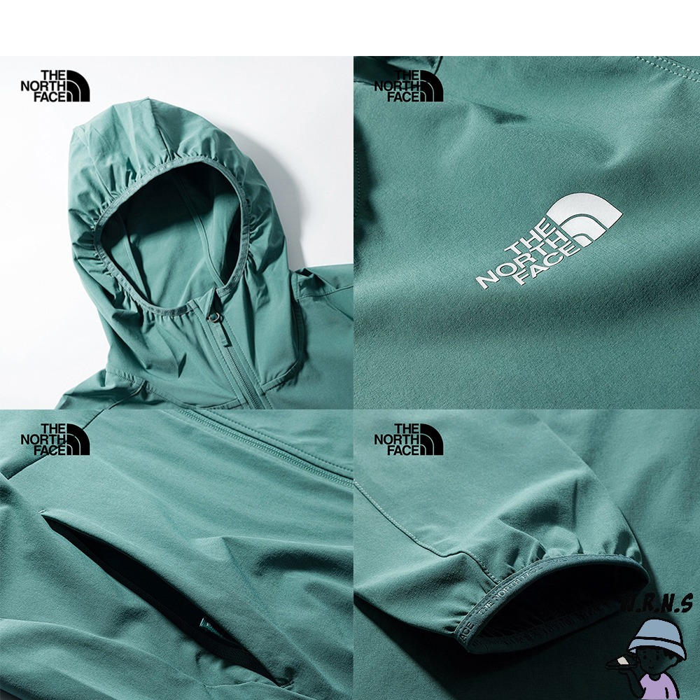 The North Face 北臉 男裝 連帽外套 防風 防曬 防潑水 綠 NF0A7WCYI0F-細節圖5