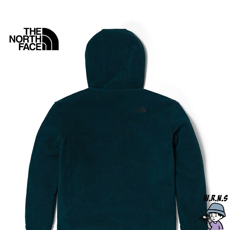 The North Face 男裝 北臉 外套 男 連帽外套 雙面穿 保暖 抓絨 墨綠 NF0A7QT7EK2-細節圖2