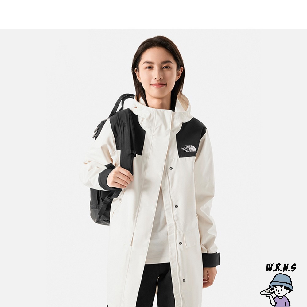 The North Face 北臉 女裝 連帽外套 衝鋒衣 防水 米白 NF0A81RZN3N-細節圖2