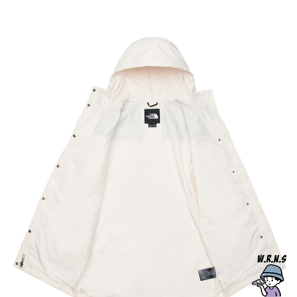 The North Face 北臉 女裝 連帽外套 衝鋒衣 防水 米白 NF0A81RZN3N-細節圖5