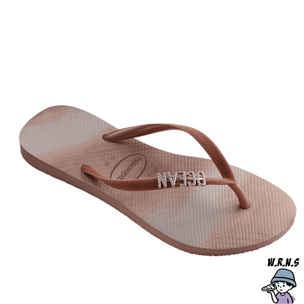 Havaianas 哈瓦仕 女鞋 拖鞋 夾腳拖 人字拖 漸層 水鑽別針 紅白 4147069-3544W-細節圖3