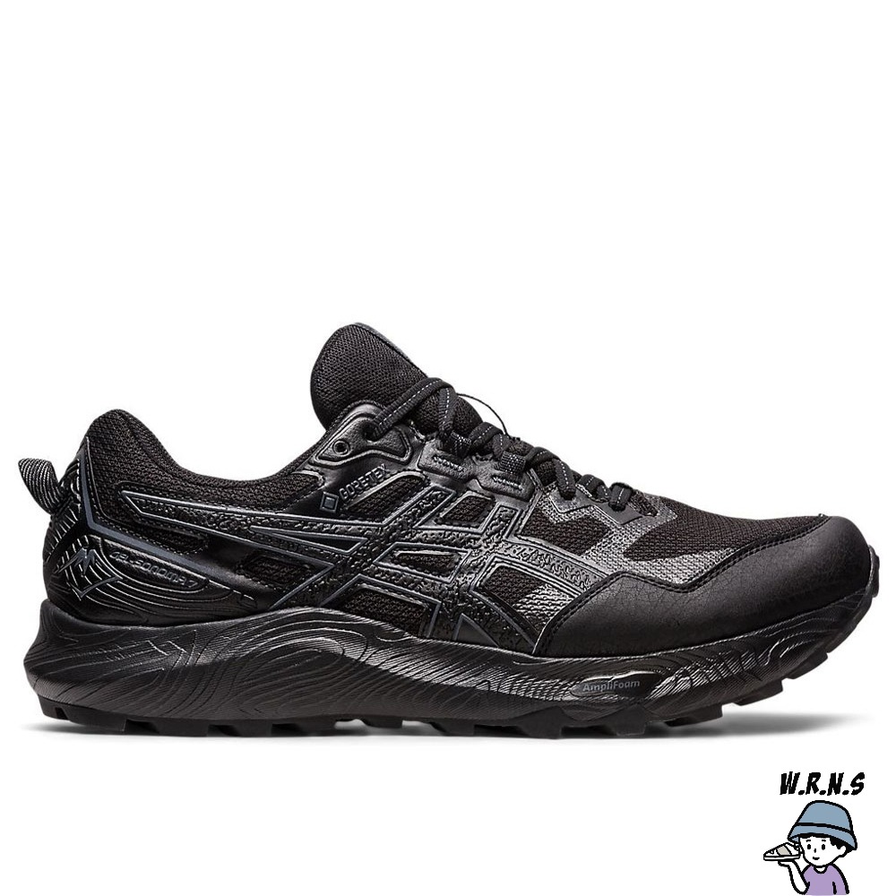 Asics 亞瑟士 男鞋 越野鞋 登山鞋 GTX防水 GEL-SONOMA 7 全黑 1011B593-002-細節圖2