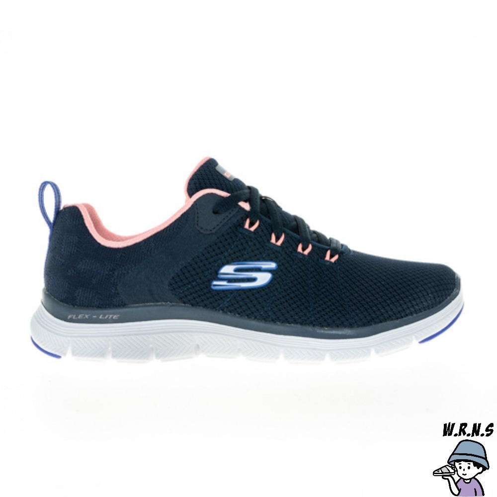 Skechers 女鞋 慢跑鞋 休閒鞋 避震 寬楦 FLEX APPEAL 4.0 藍 149580WNVMT-細節圖2