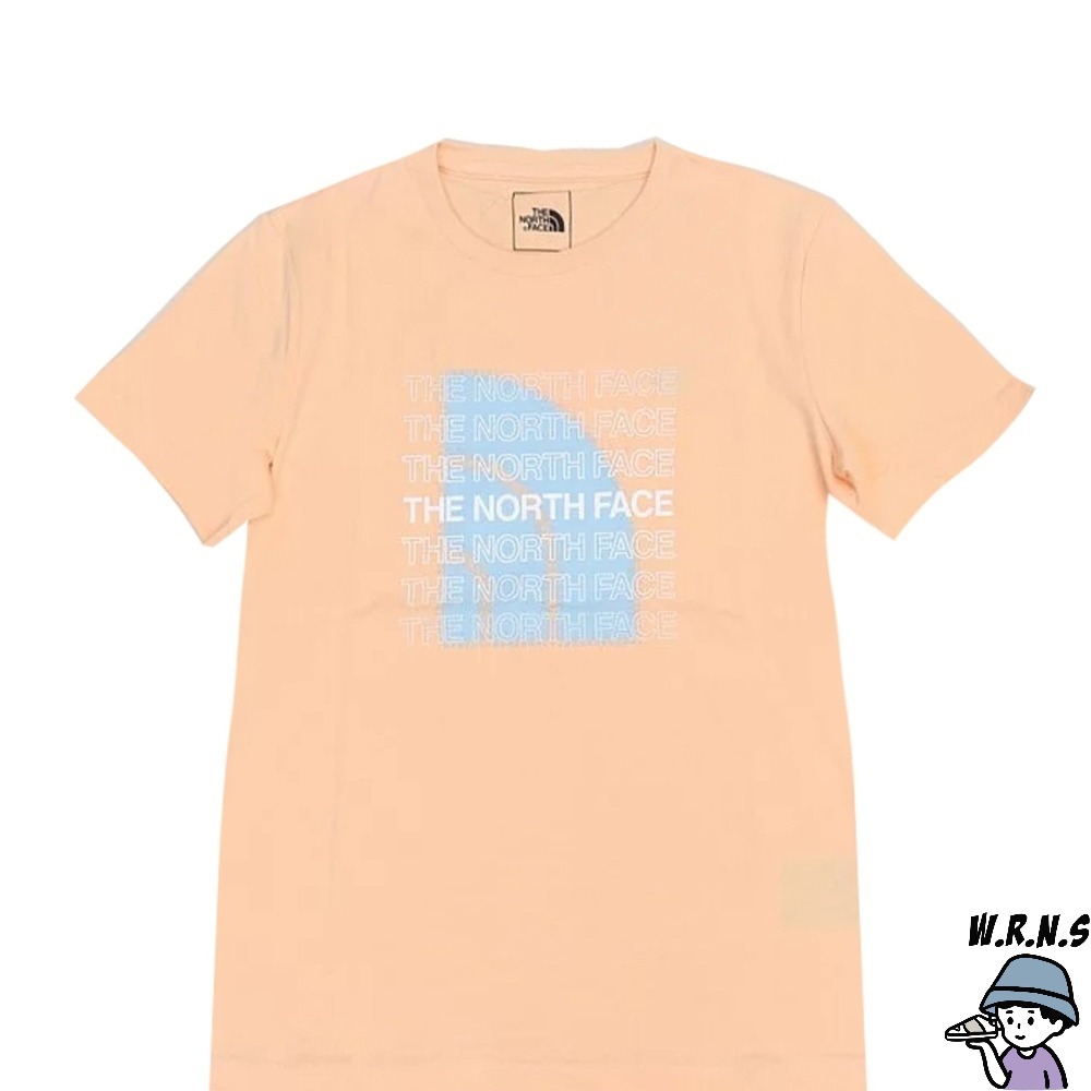 The North Face 北臉 女裝 短袖上衣 純棉 橘 NF0A86RW3R8-細節圖2