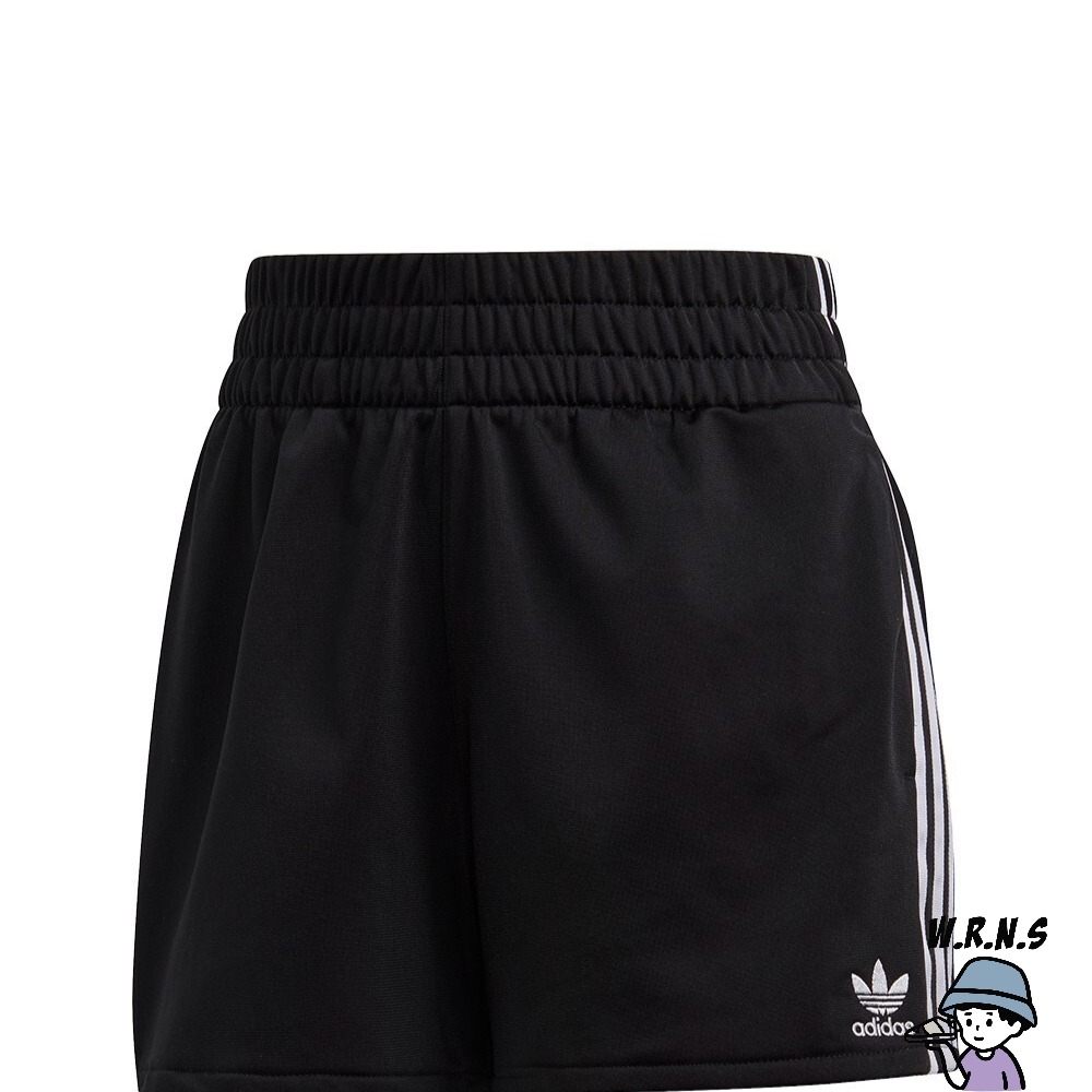 Adidas 女裝 短褲 口袋 三葉草 黑FM2610-細節圖2