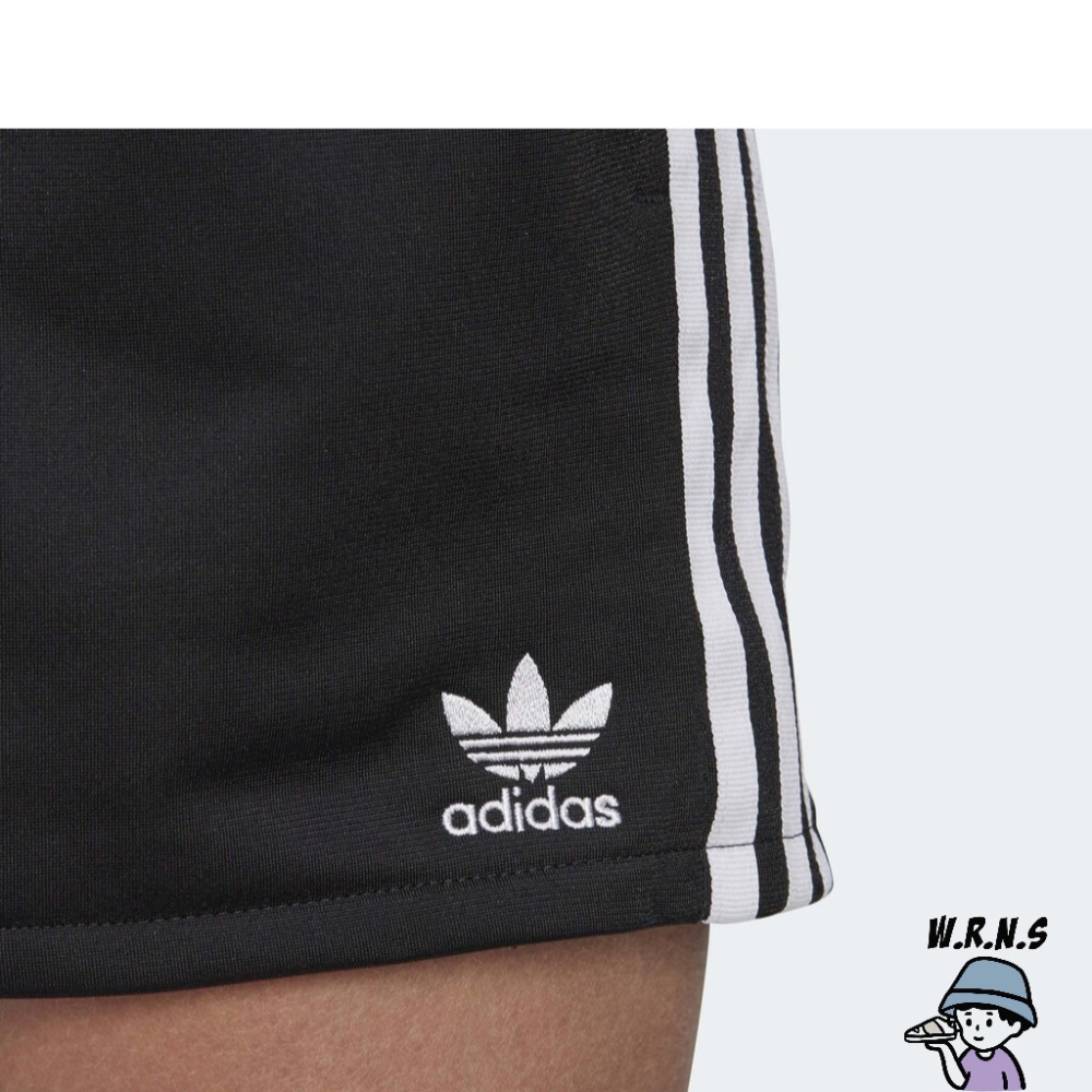 Adidas 女裝 短褲 口袋 三葉草 黑FM2610-細節圖8