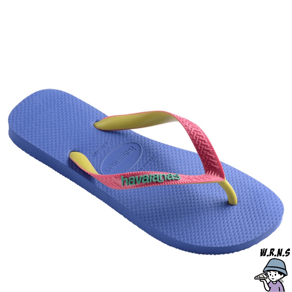 Havaianas 哈瓦仕 男鞋 女鞋 拖鞋 夾腳拖 雙色鞋帶 藍粉黃 4115549-3562U-細節圖3