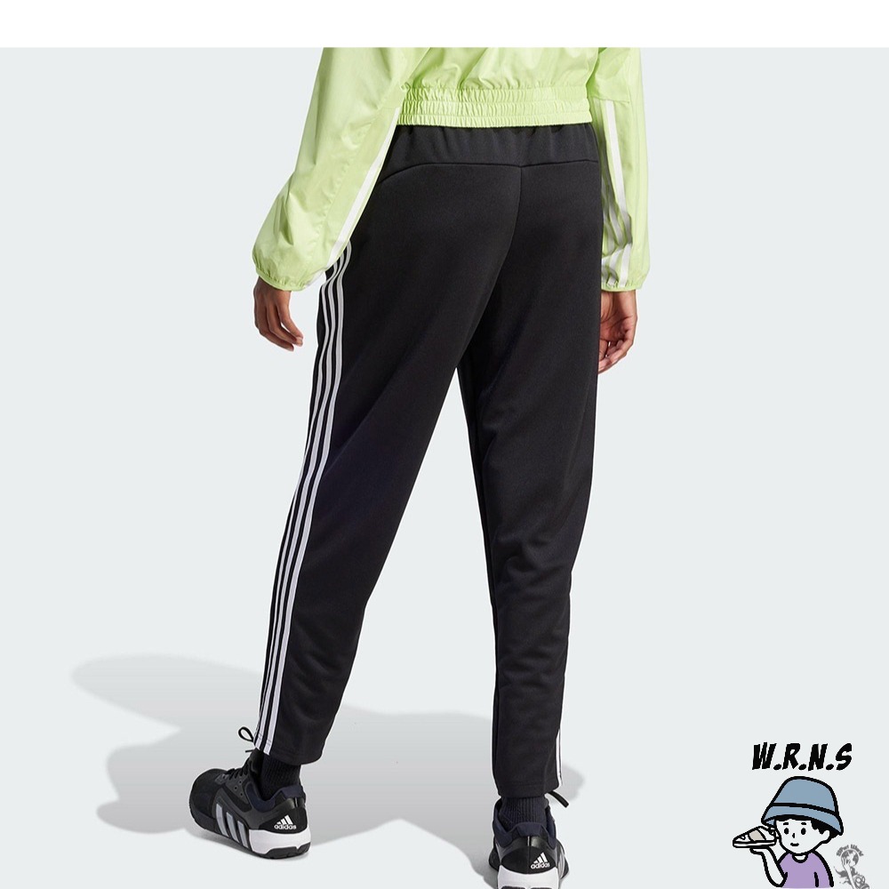 Adidas 女裝 長褲 排汗 口袋 寬鬆 黑HZ5646-細節圖4