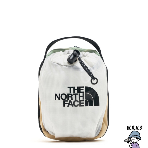 The North Face 北臉 單肩包 收納袋 半透明 雙向拉鍊 白NF0A52RYOKZ
