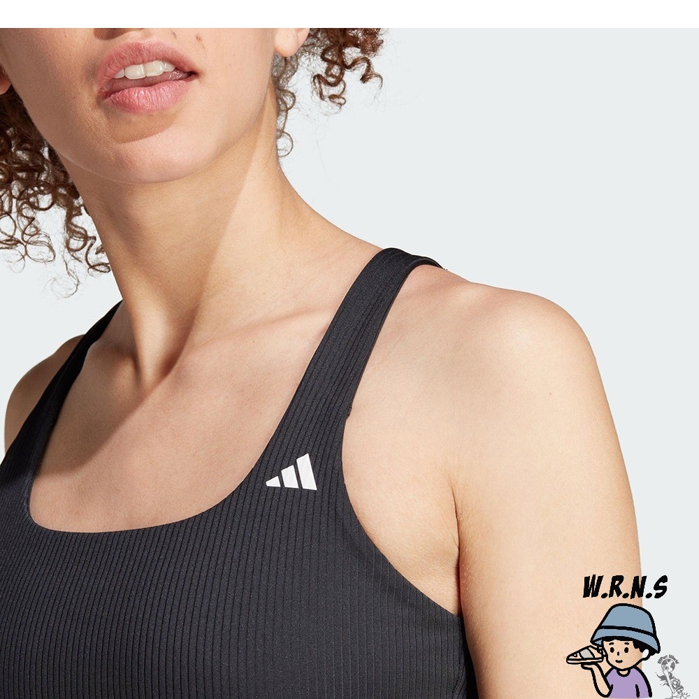 Adidas 女裝 運動內衣 排汗 可拆式胸墊 黑HZ9024-細節圖7