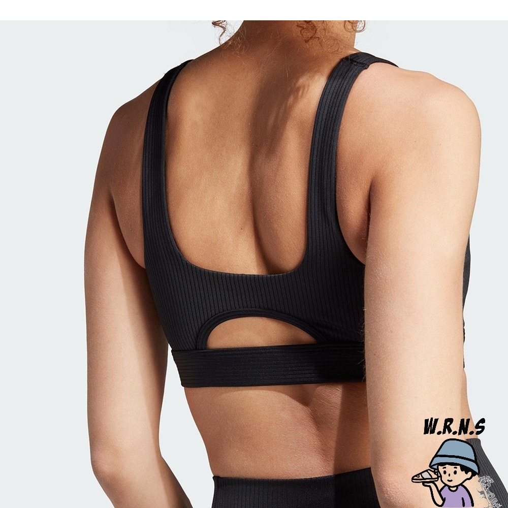 Adidas 女裝 運動內衣 排汗 可拆式胸墊 黑HZ9024-細節圖8