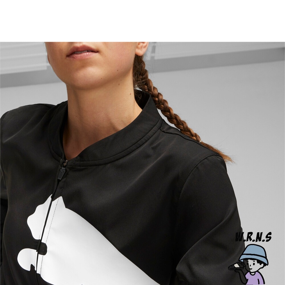 Puma 女裝 風衣外套 排汗 歐規 黑52380401-細節圖4