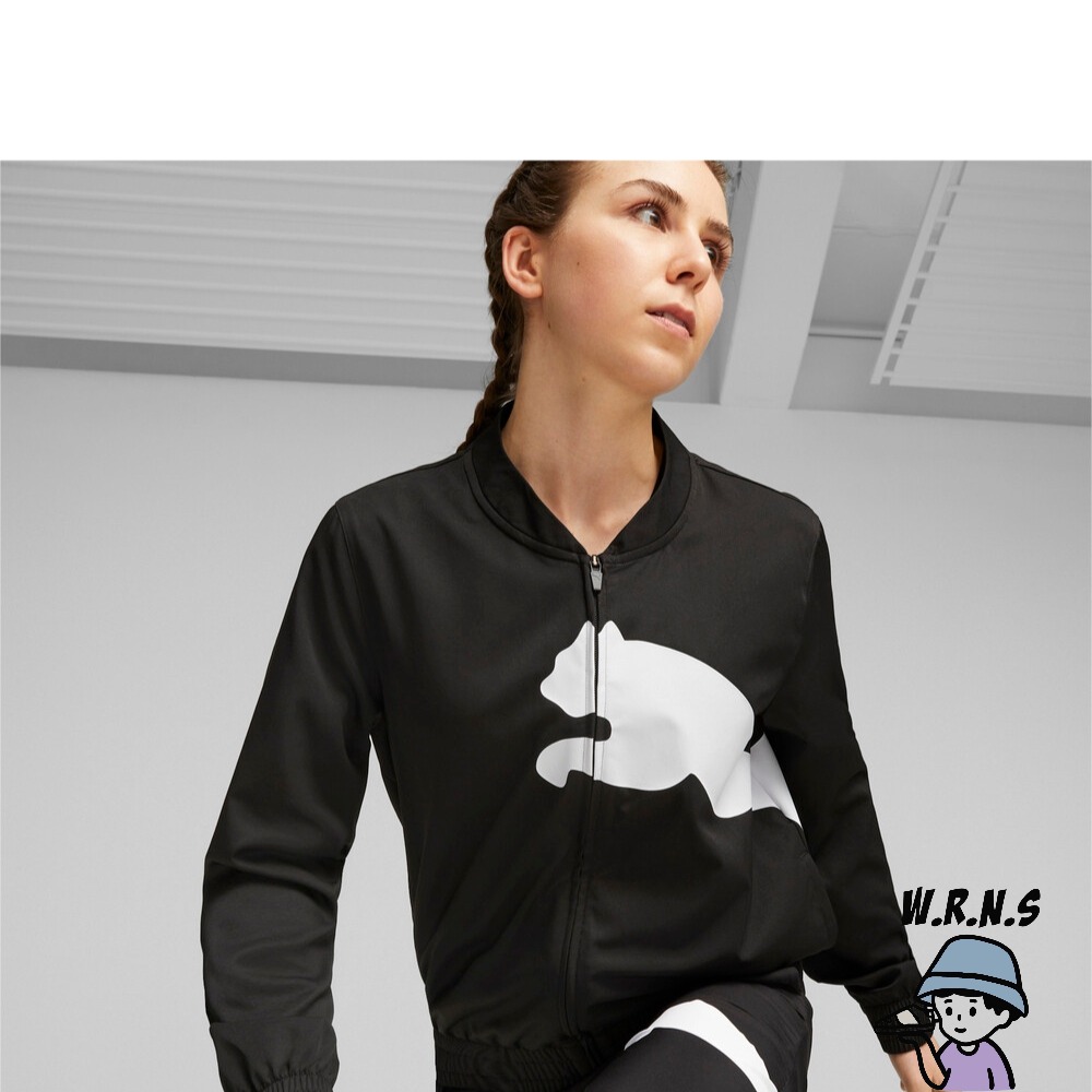 Puma 女裝 風衣外套 排汗 歐規 黑52380401-細節圖5